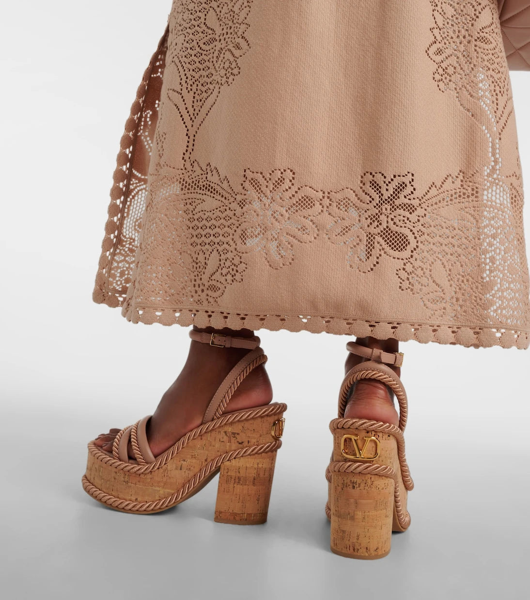 Valentino Garavani - VLogo Summerblocks leather platform sandals