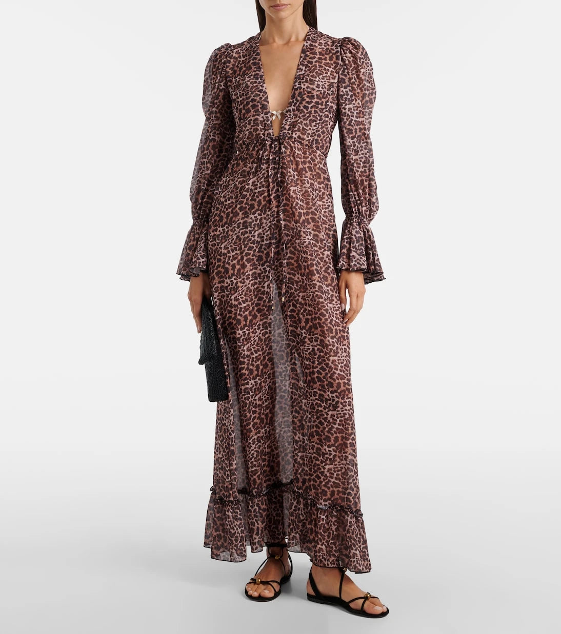 Bananhot - Berta leopard-print beach cover-up