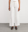 PAIGE White Anessa High-Rise Wide-Leg Jeans