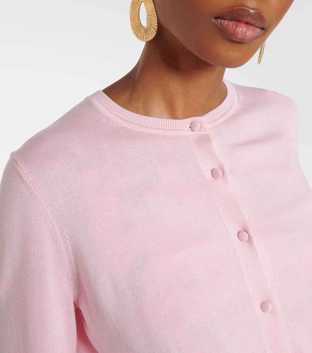Carolina Herrera - Cropped silk and cotton cardigan
