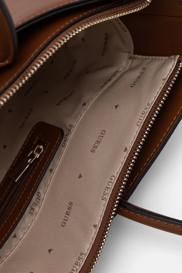 Guess чанта tote дамска от имитация на кожа JANIE