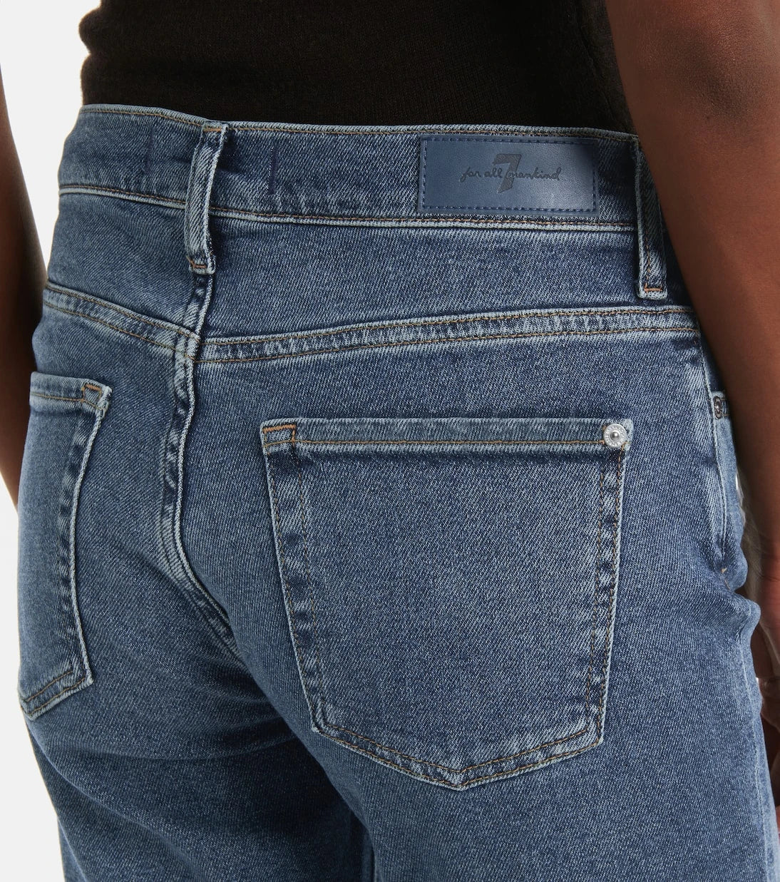 7 For All Mankind - Bootcut Tailorless mid-rise jeans