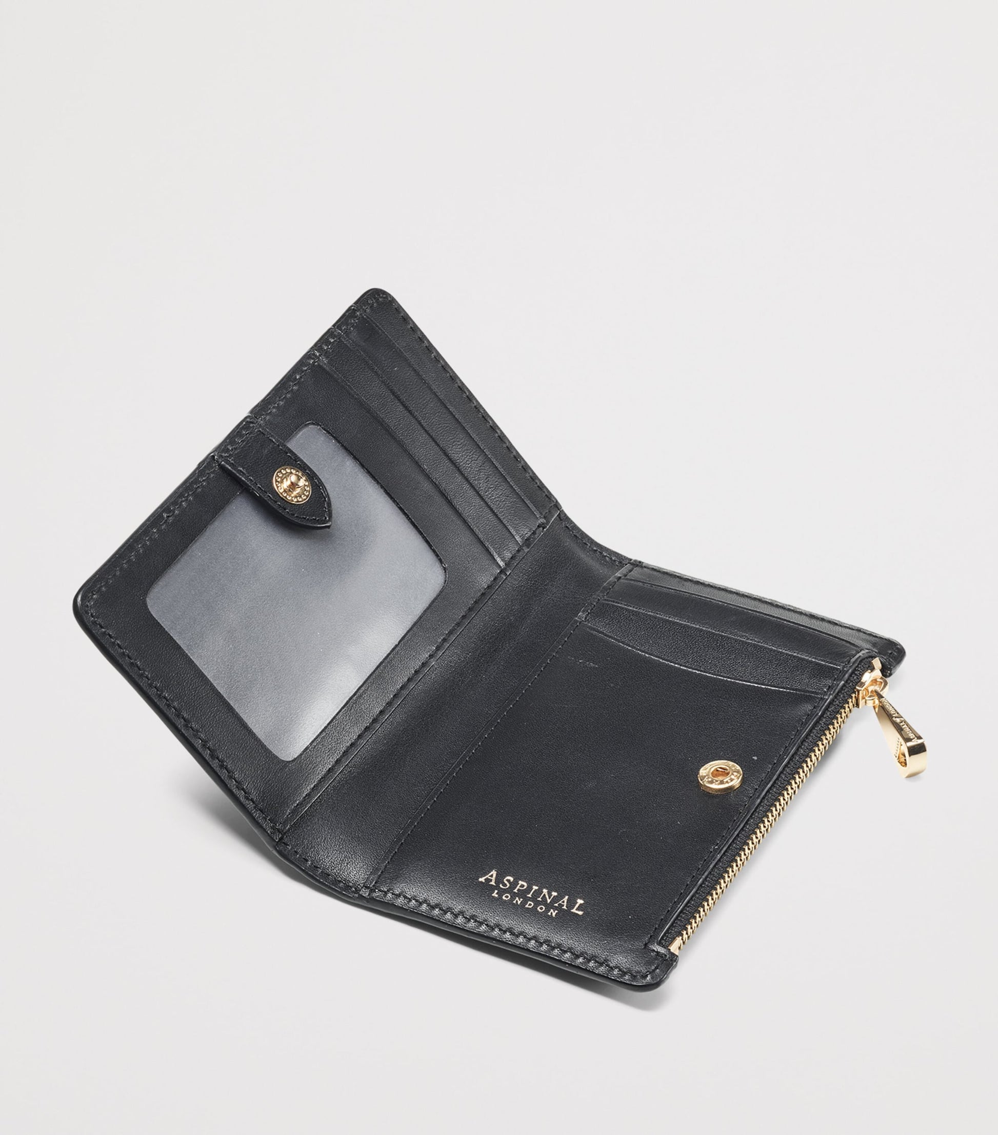 Black Small Leather Mayfair Purse