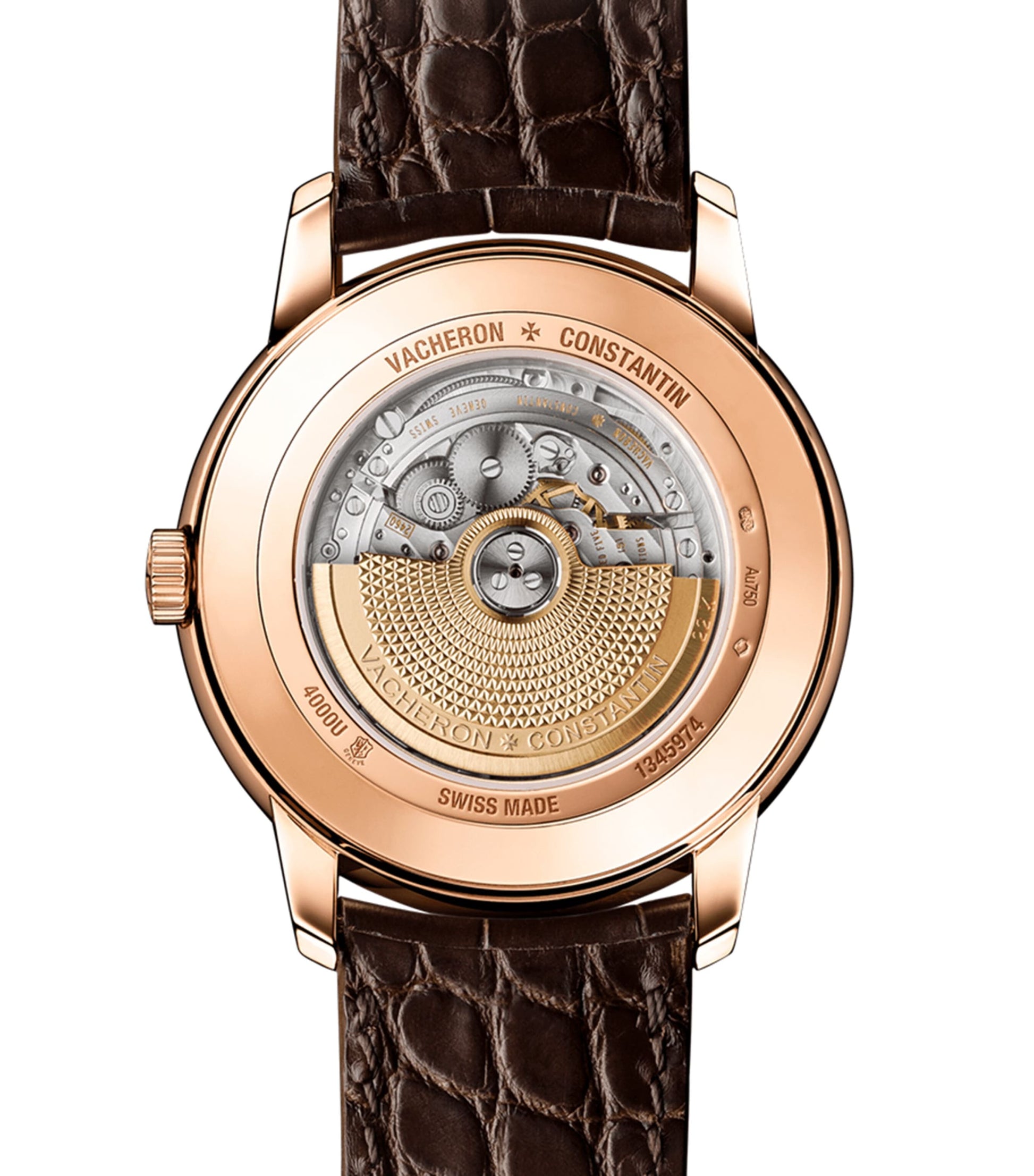 Rose Gold Patrimony Retrograde Day-Date Watch 42.5mm