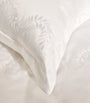 Cotton Embroidered Laurels Super King Duvet Cover (260cm x 220cm)