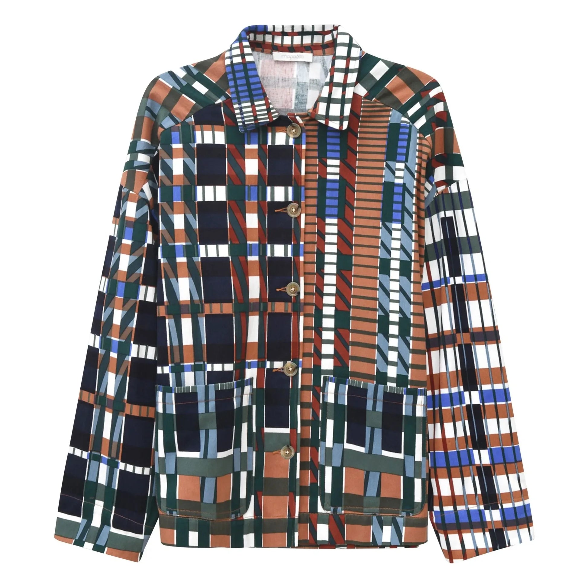 Mapoésie - Mina Utopie Cotton Jacket | Blue