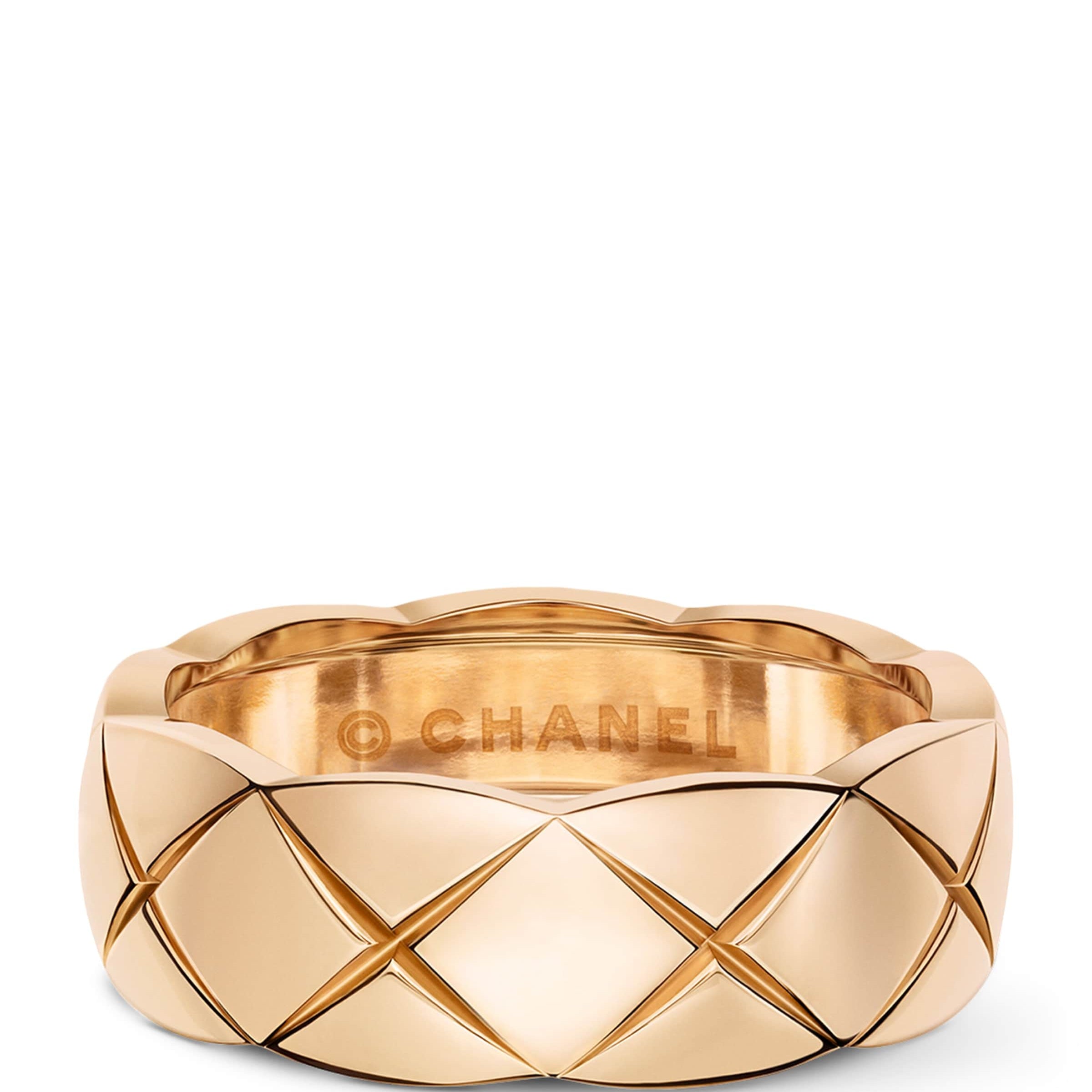 Small Beige Gold Coco Crush Ring