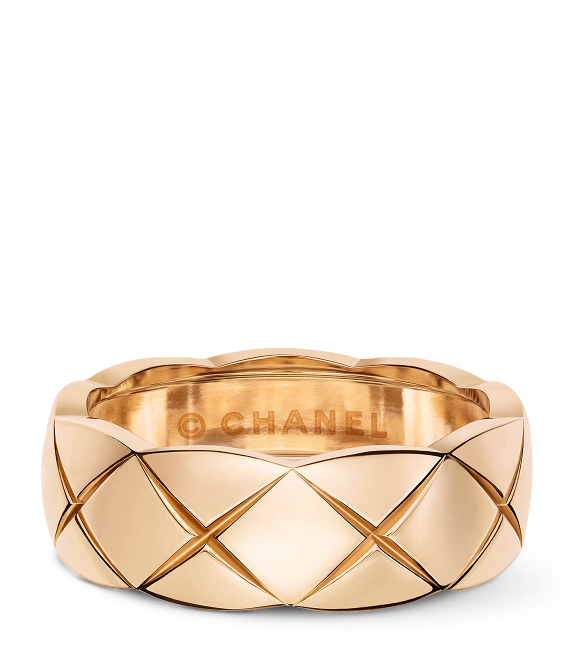 Small Beige Gold Coco Crush Ring