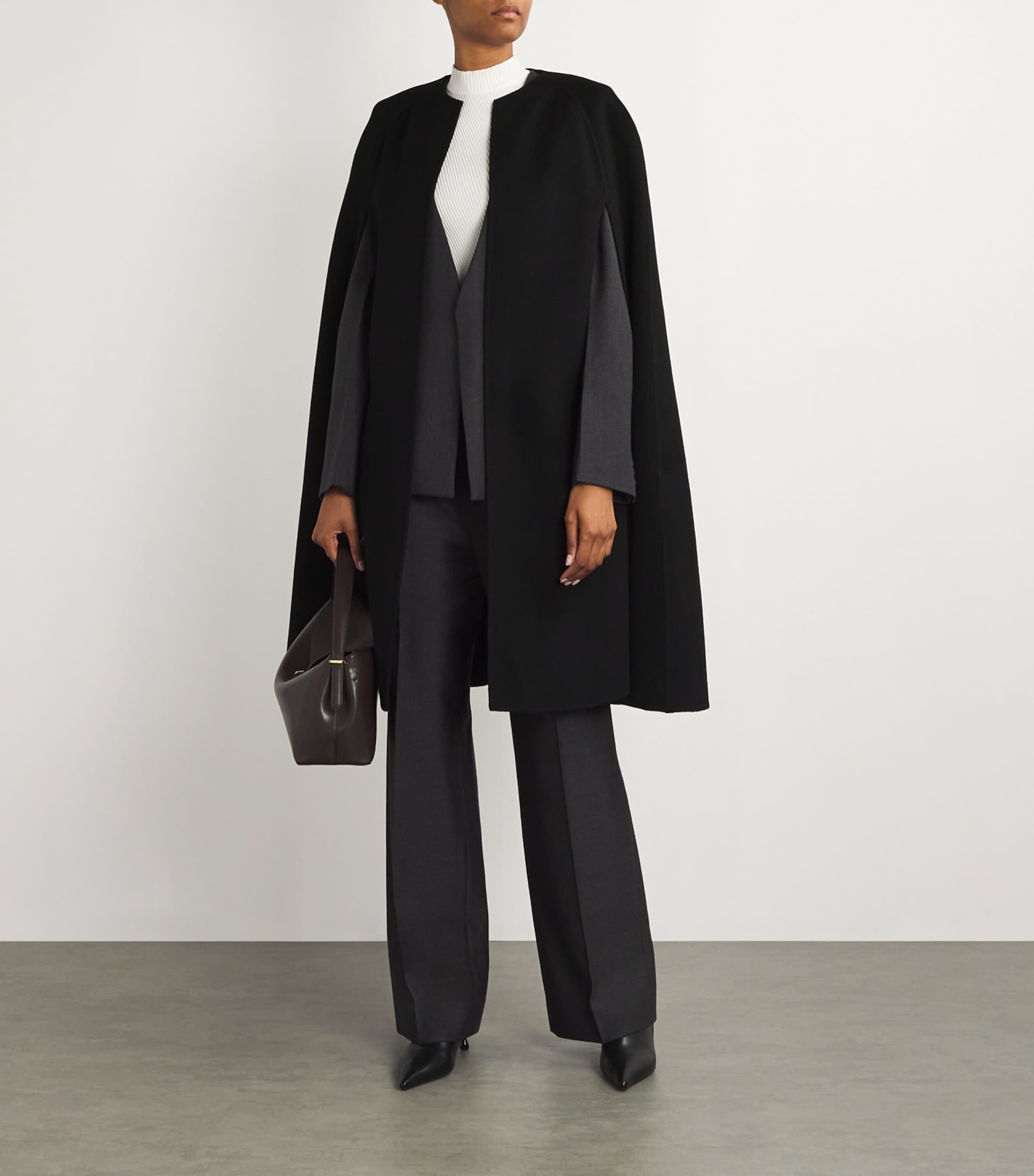 Wolk Morais Black Cashmere Monceau Cape