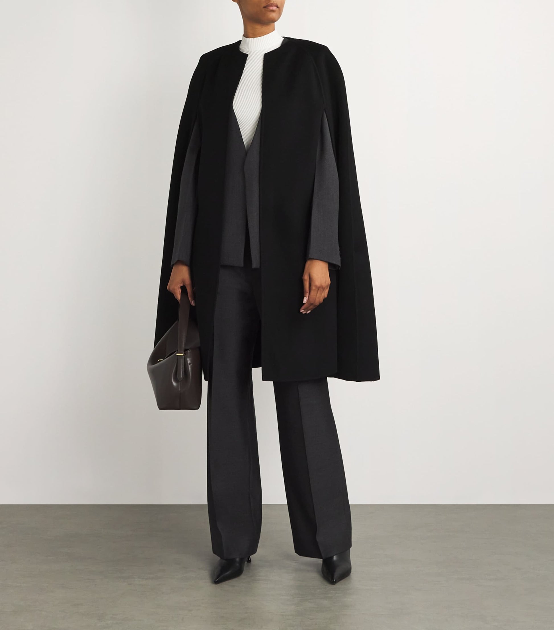 Wolk Morais Black Cashmere Monceau Cape