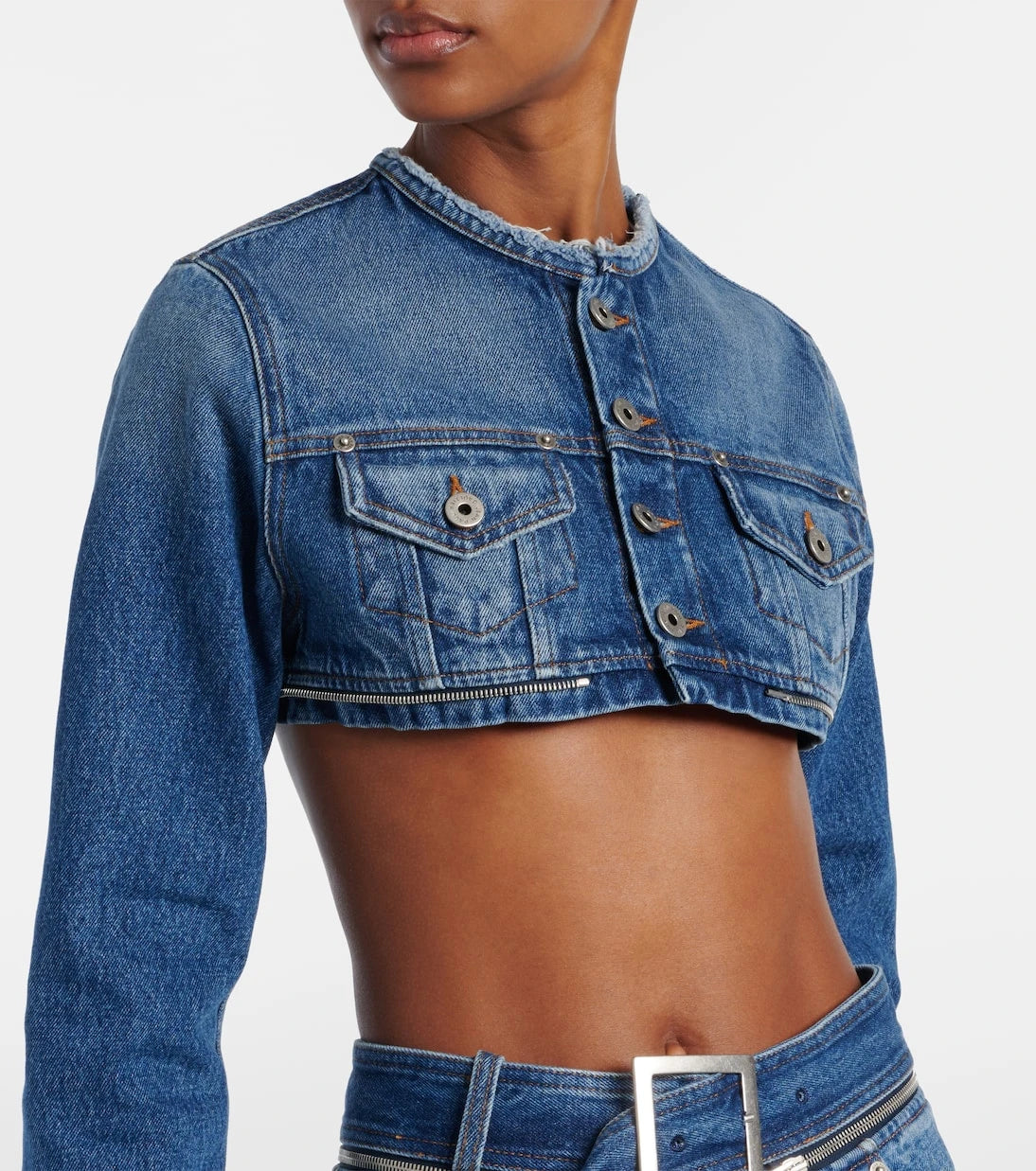 Jean Paul Gaultier - Cropped denim jacket