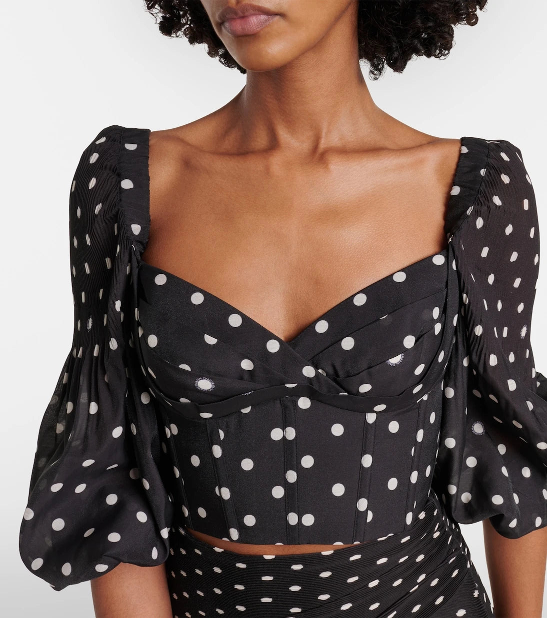 Zimmermann - Polka-dot crop top