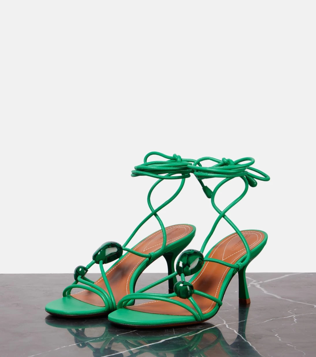 Zimmermann - Gleam 65 embellished leather sandals