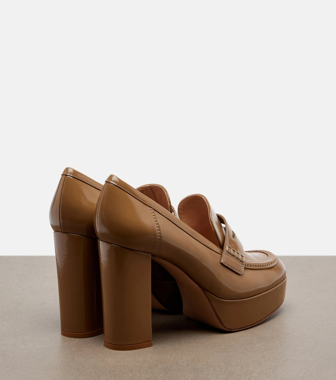 Gianvito Rossi - Jenna leather loafer pumps