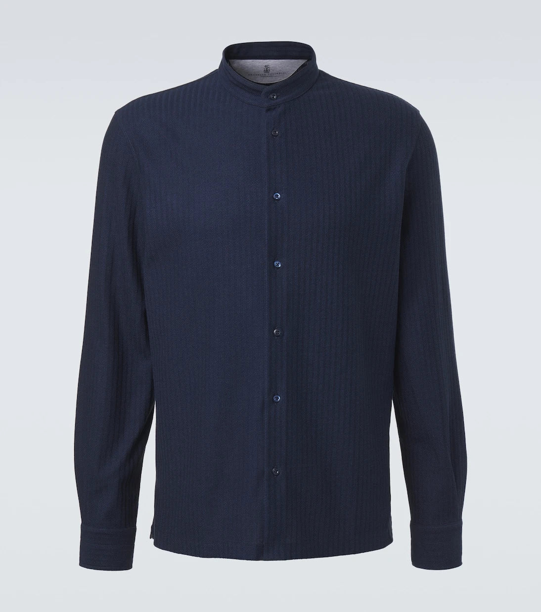 Brunello Cucinelli - Striped cotton and silk shirt