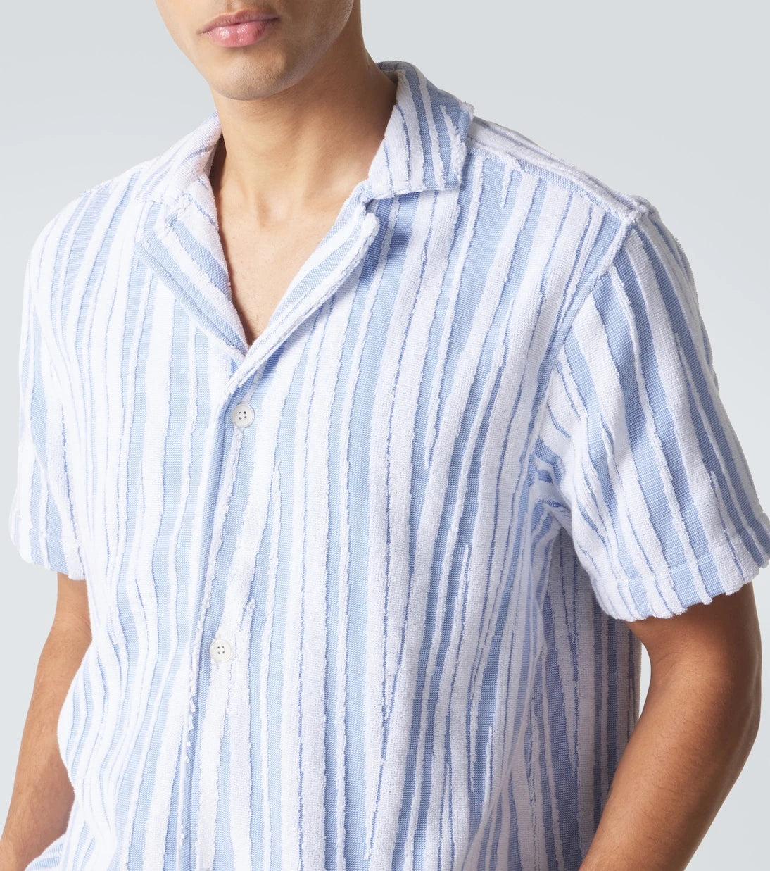 Orlebar Brown - Howel striped cotton toweling shirt