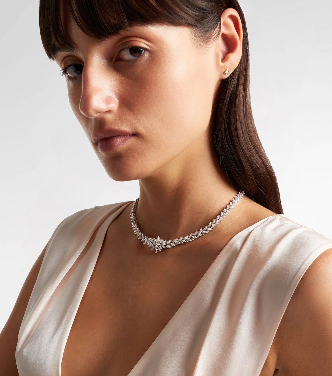 Yeprem - Y-Couture 18kt white gold choker with diamonds