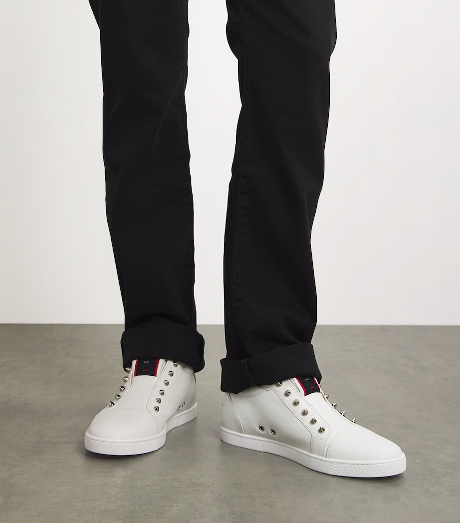 Christian Louboutin F.A.V Fique A Vontade Calfskin Sneakers