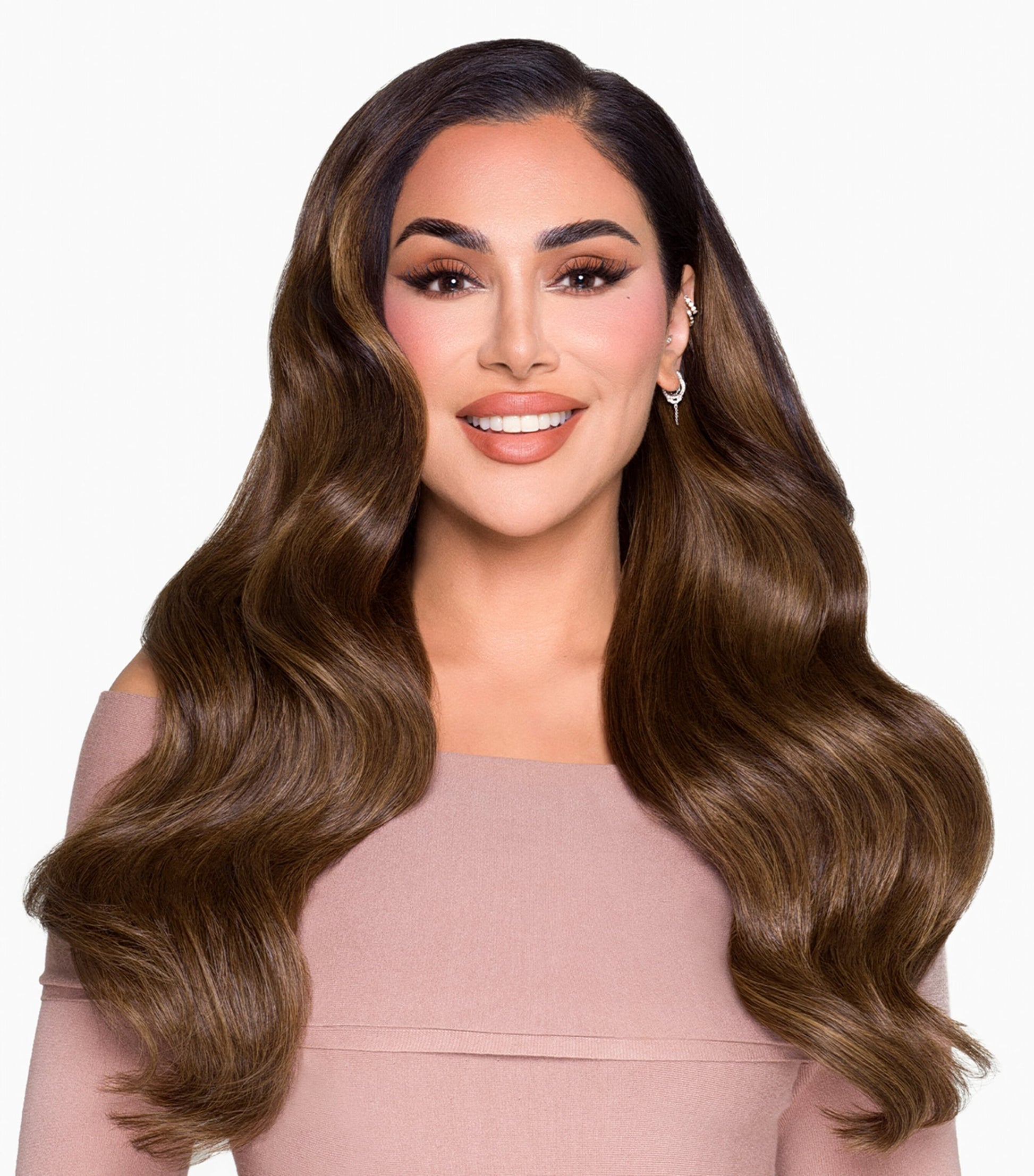 Beauty Works x Huda BARELY THERE Clip-In Hair Extensions Set (18")