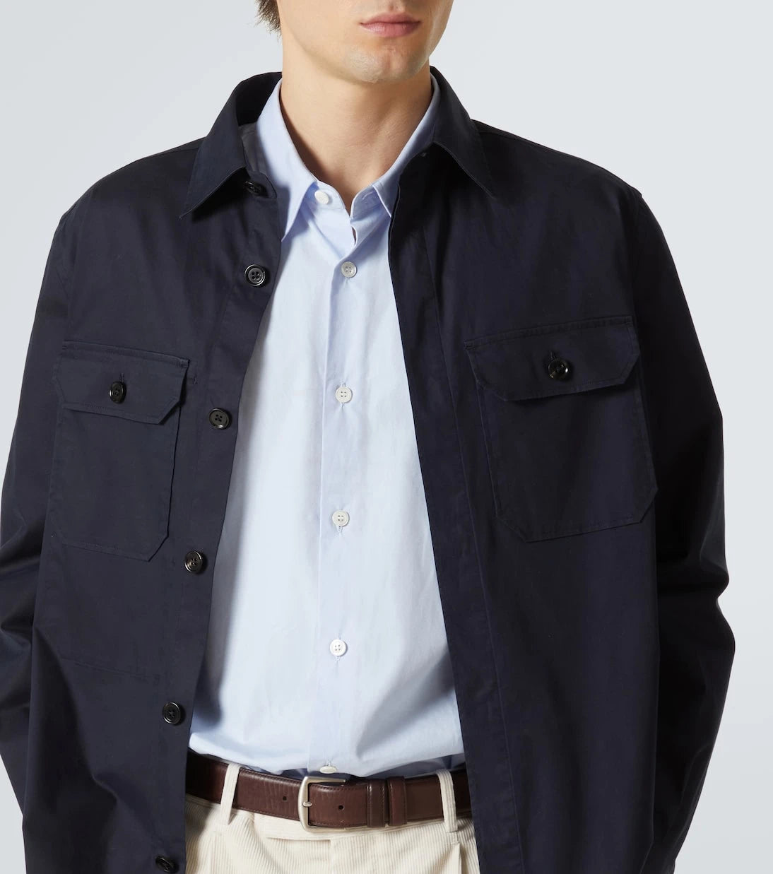 Zegna - قميص من مزيج القطن
