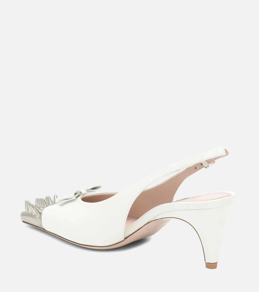 Miu Miu - Slingback studded leather pumps