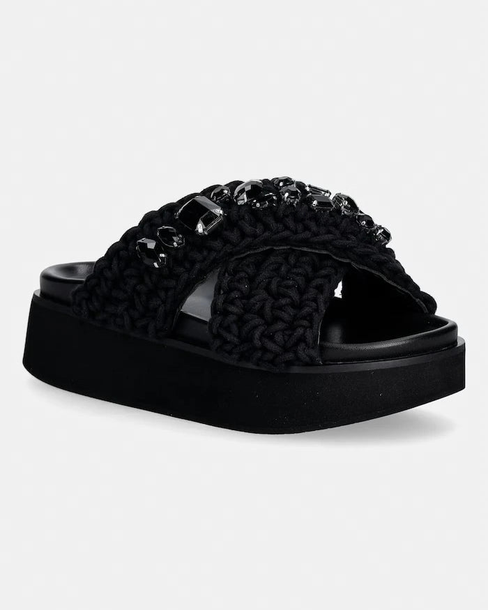 Inuikii Джапанки женски Woven Stones Platform