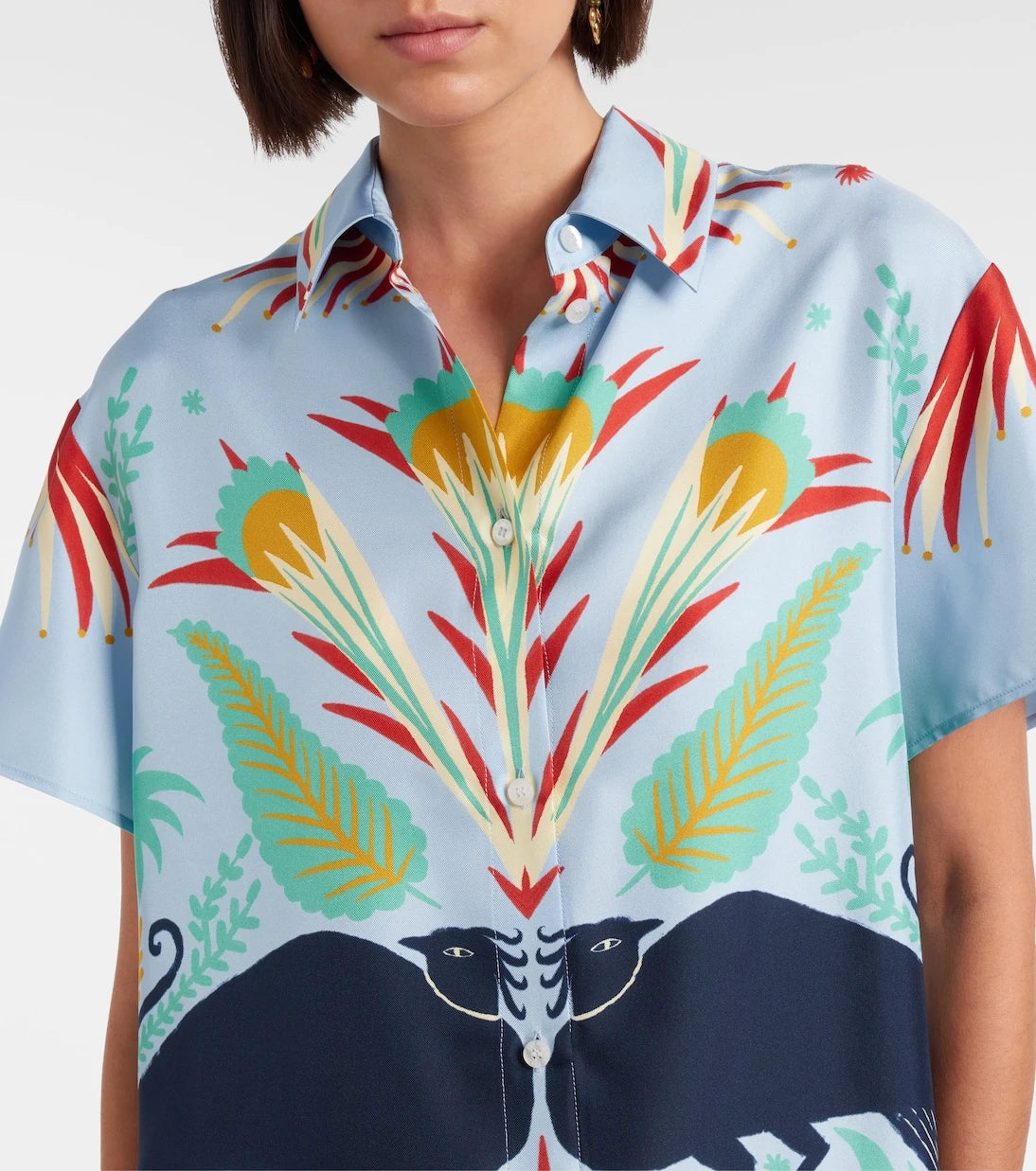 Etro - Printed silk pajamas