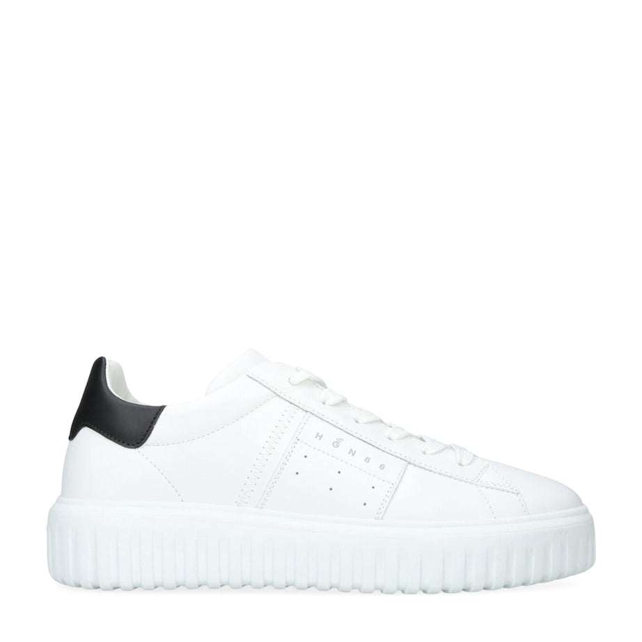 Leather H-Stripes Sneakers WHITE