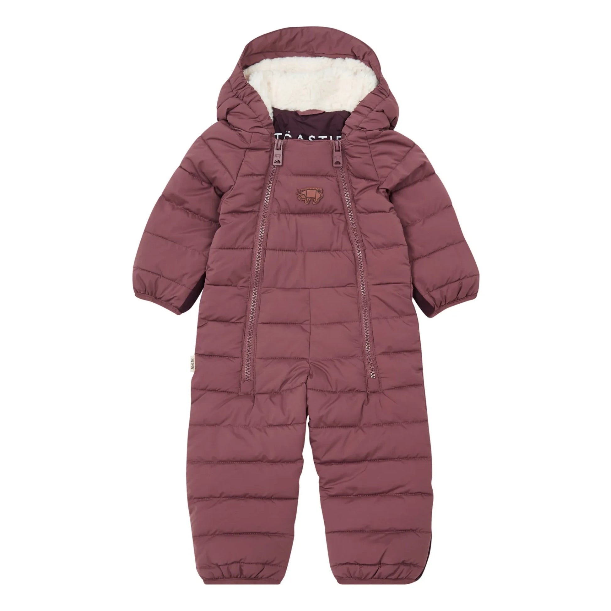 Töastie - Cloud  Recycled Polyester Baby Snowsuit | Dusty Pink