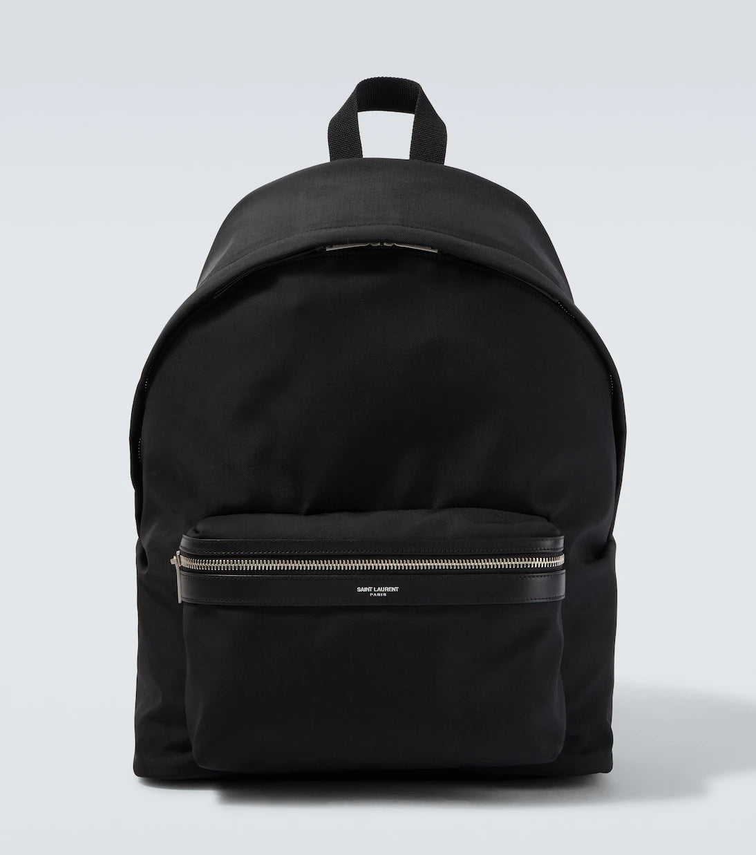 Saint Laurent - City leather-trimmed canvas backpack