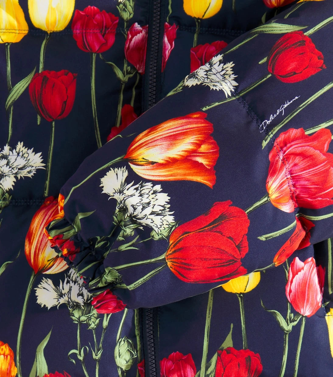 Dolce&Gabbana Kids - Floral down jacket