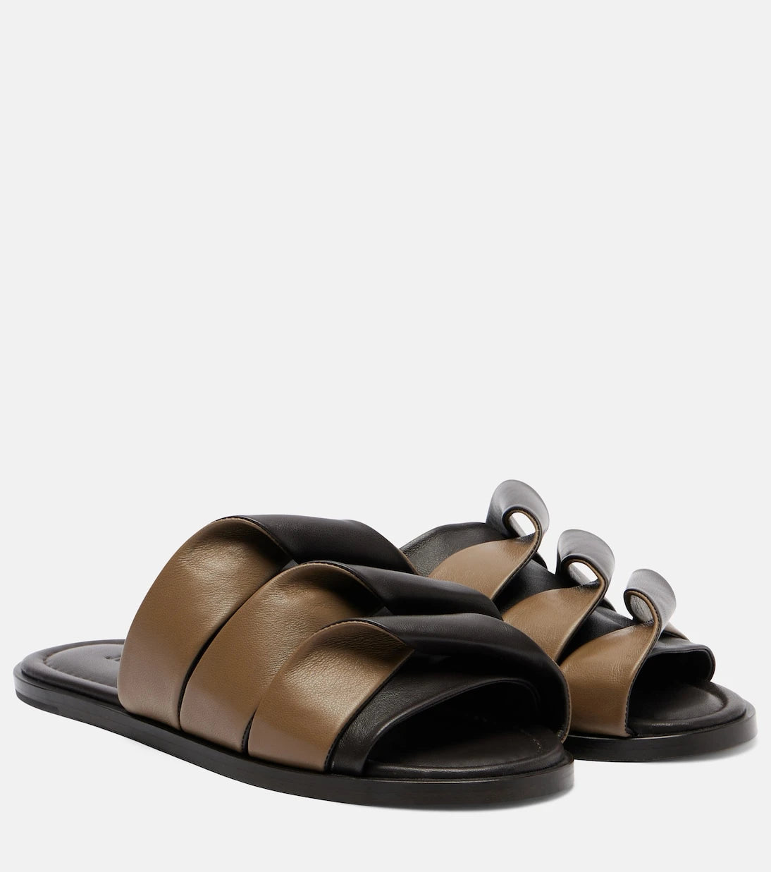 JW Anderson - Coil leather slides