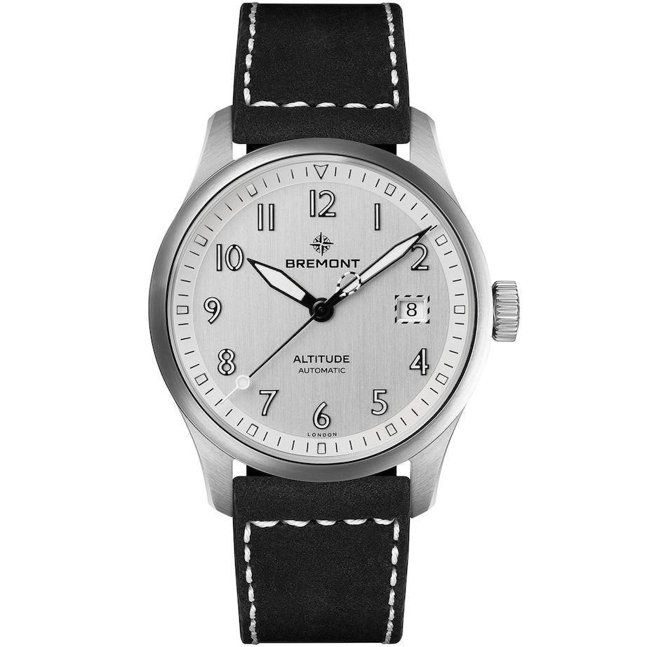 Stainless Steel Altitude Date Watch 39mm