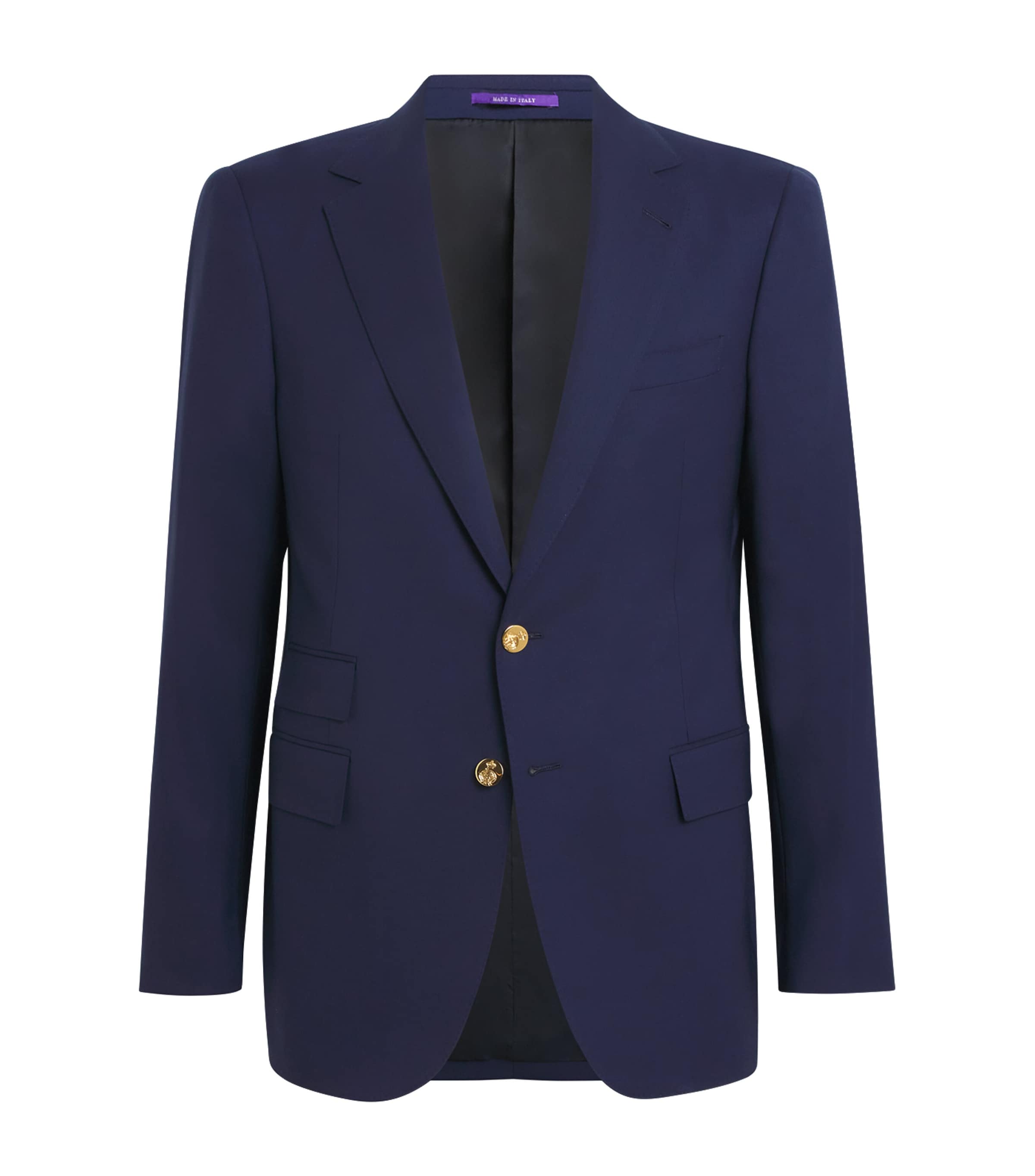 Ralph Lauren Purple Label Navy Wool Blazer