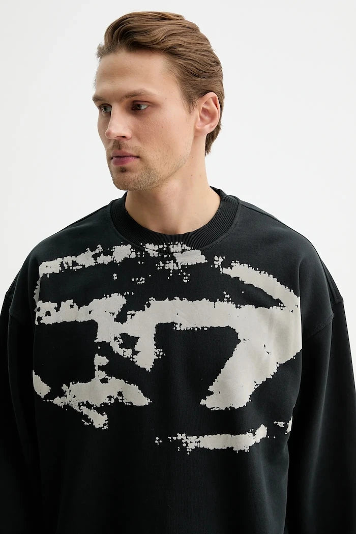 Pamuklu sweatshirt Diesel S-BOXT-N5