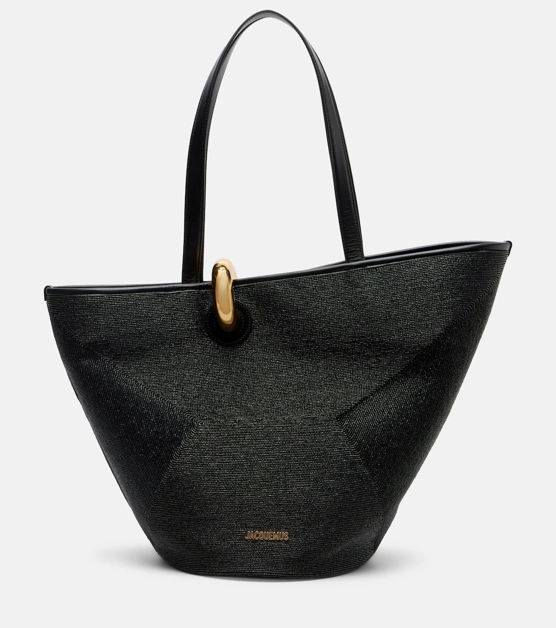 Jacquemus - Bambola Large raffia-effect bucket bag