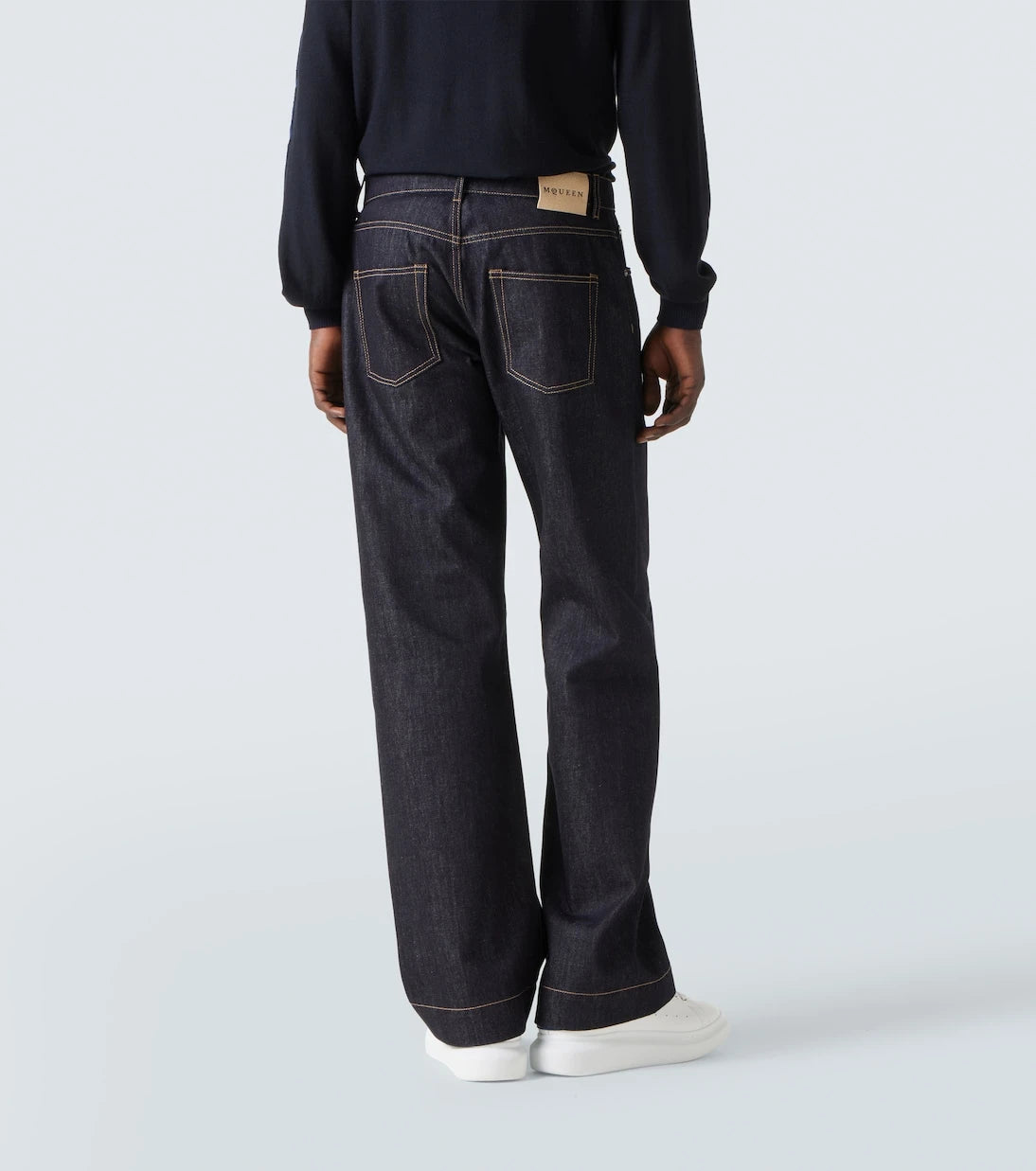 McQueen - Mid-rise wide-leg jeans