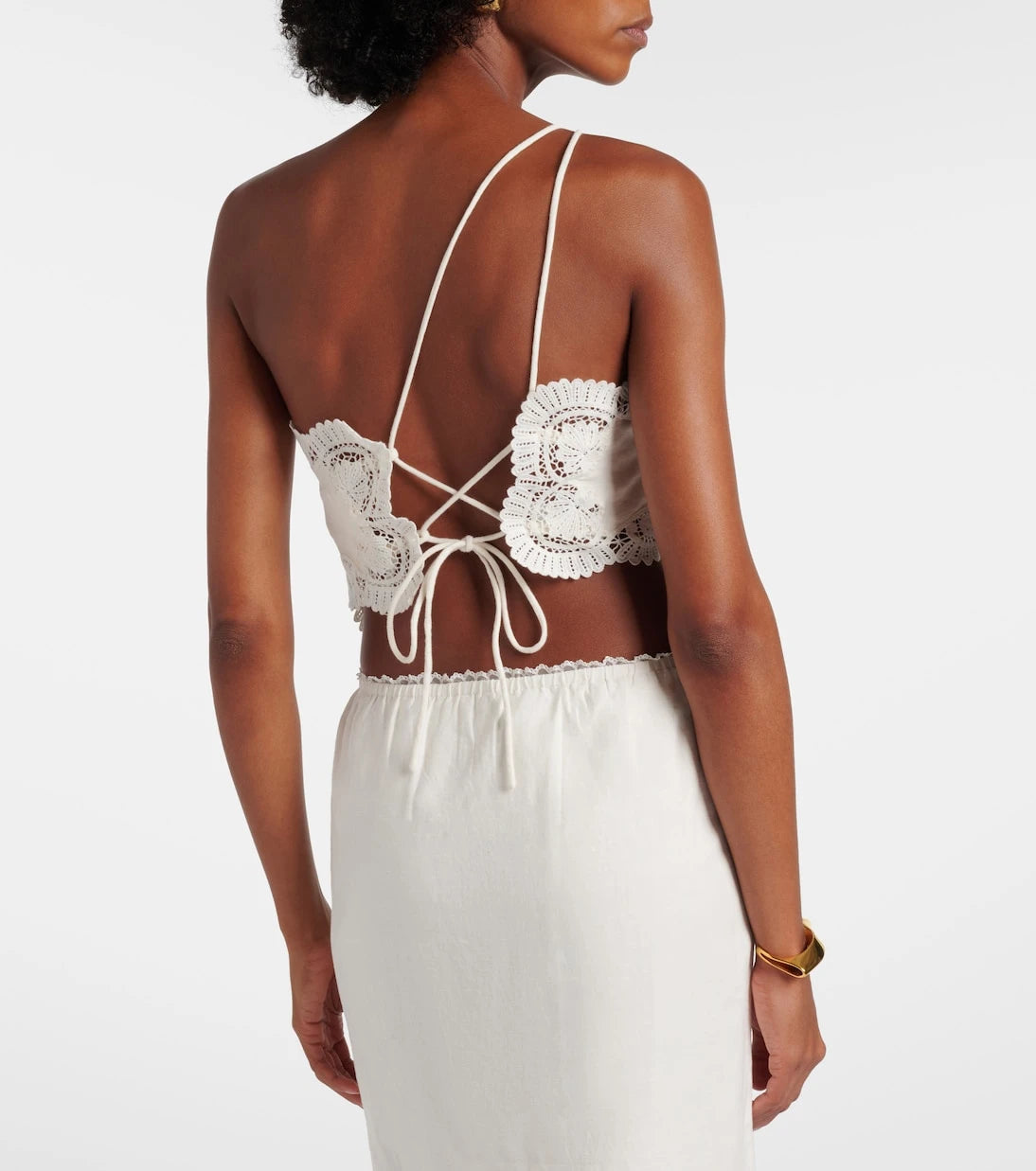 Posse - Darya embroidered linen and cotton top