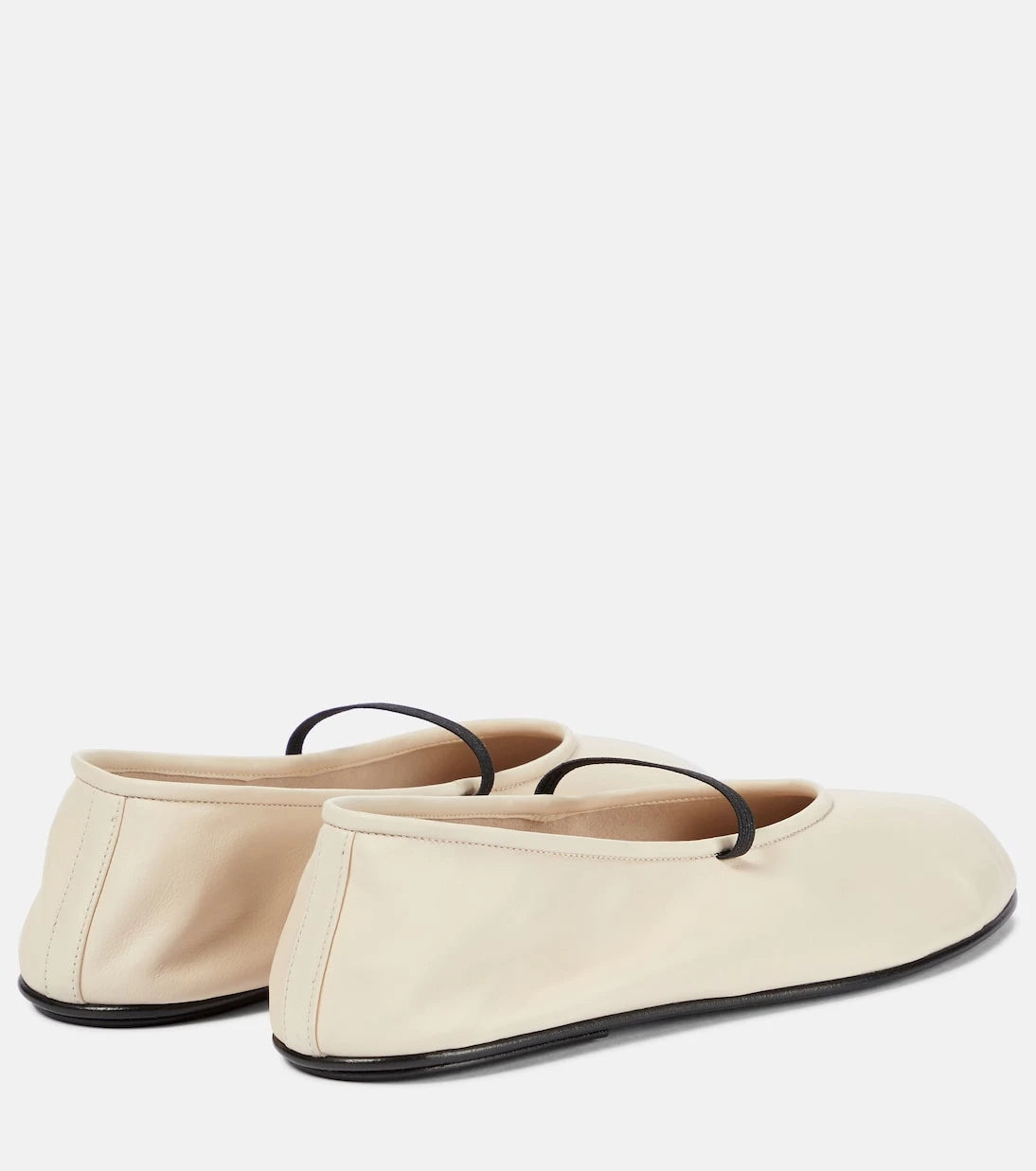 The Row - Elastic leather ballet flats