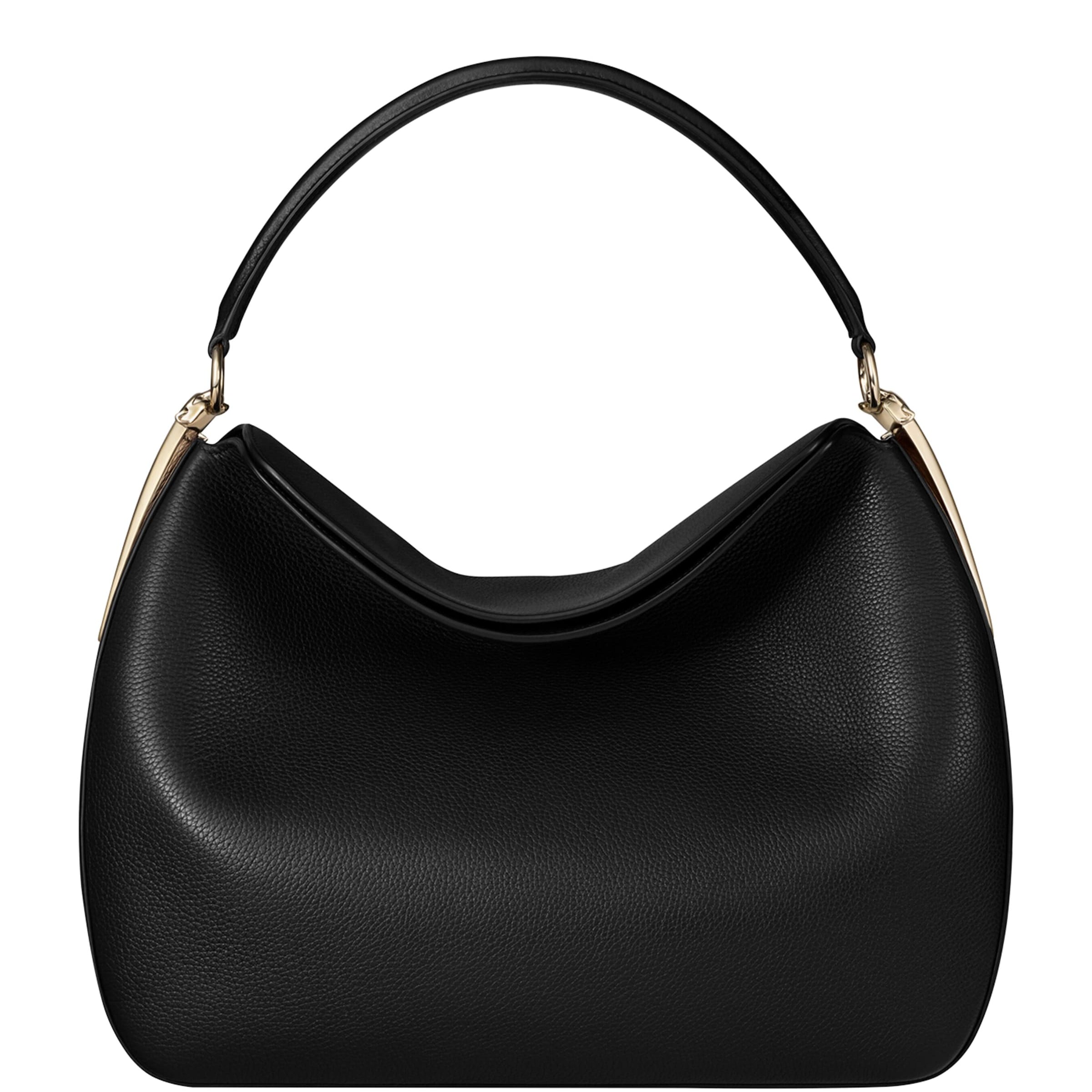 Medium Leather Panthère Hobo Shoulder Bag