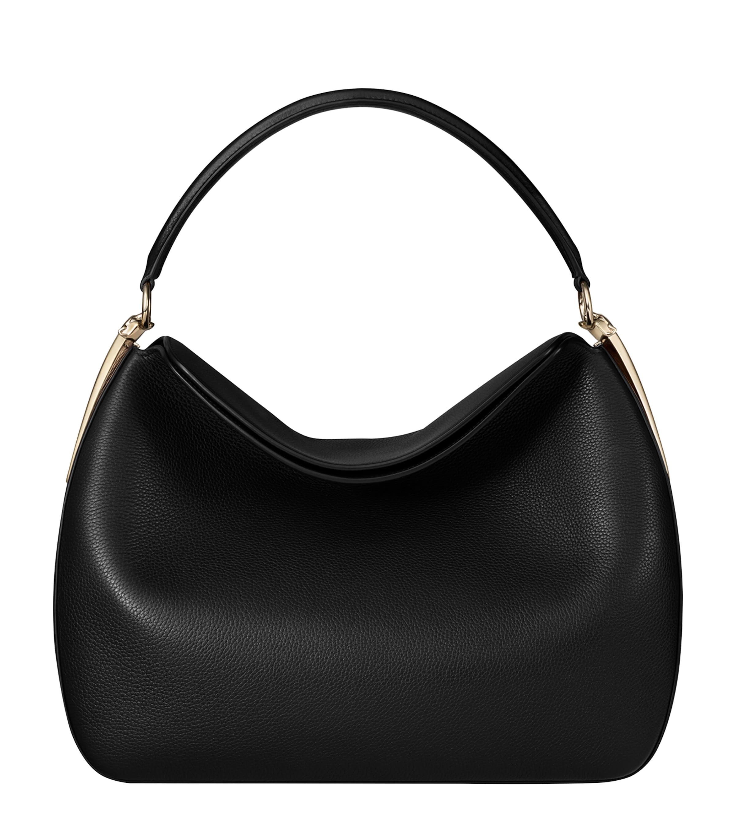 Medium Leather Panthère Hobo Shoulder Bag
