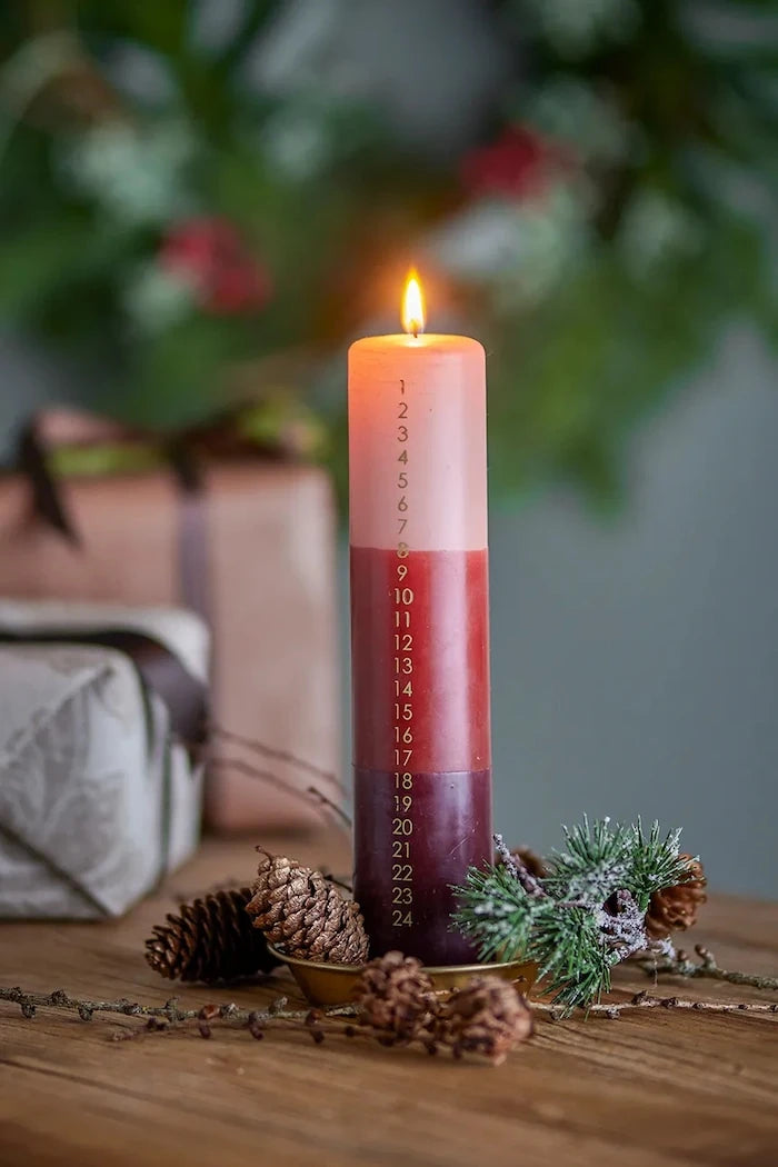 Адвентна свещ Bloomingville Dip Dye Candle 5 x 25 cm