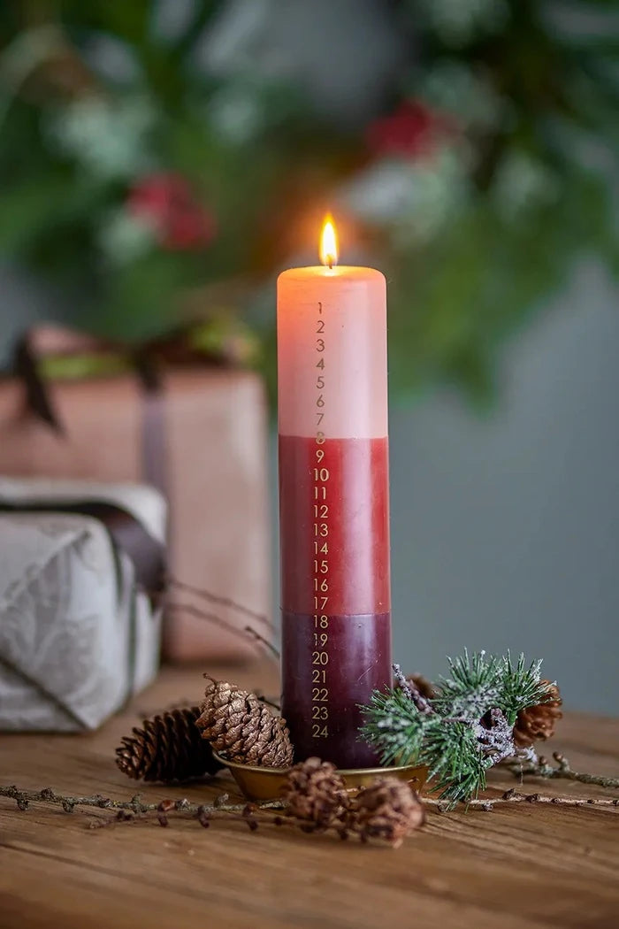Bloomingville Dip Dye Candle 5 x 25 cm Advent Mum