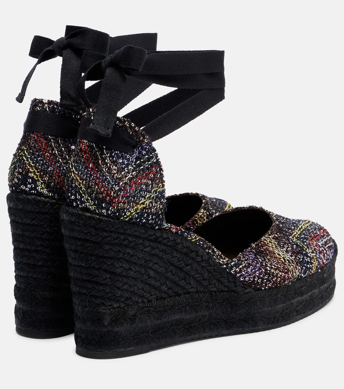 Missoni - Eva 80 sequined espadrille wedges