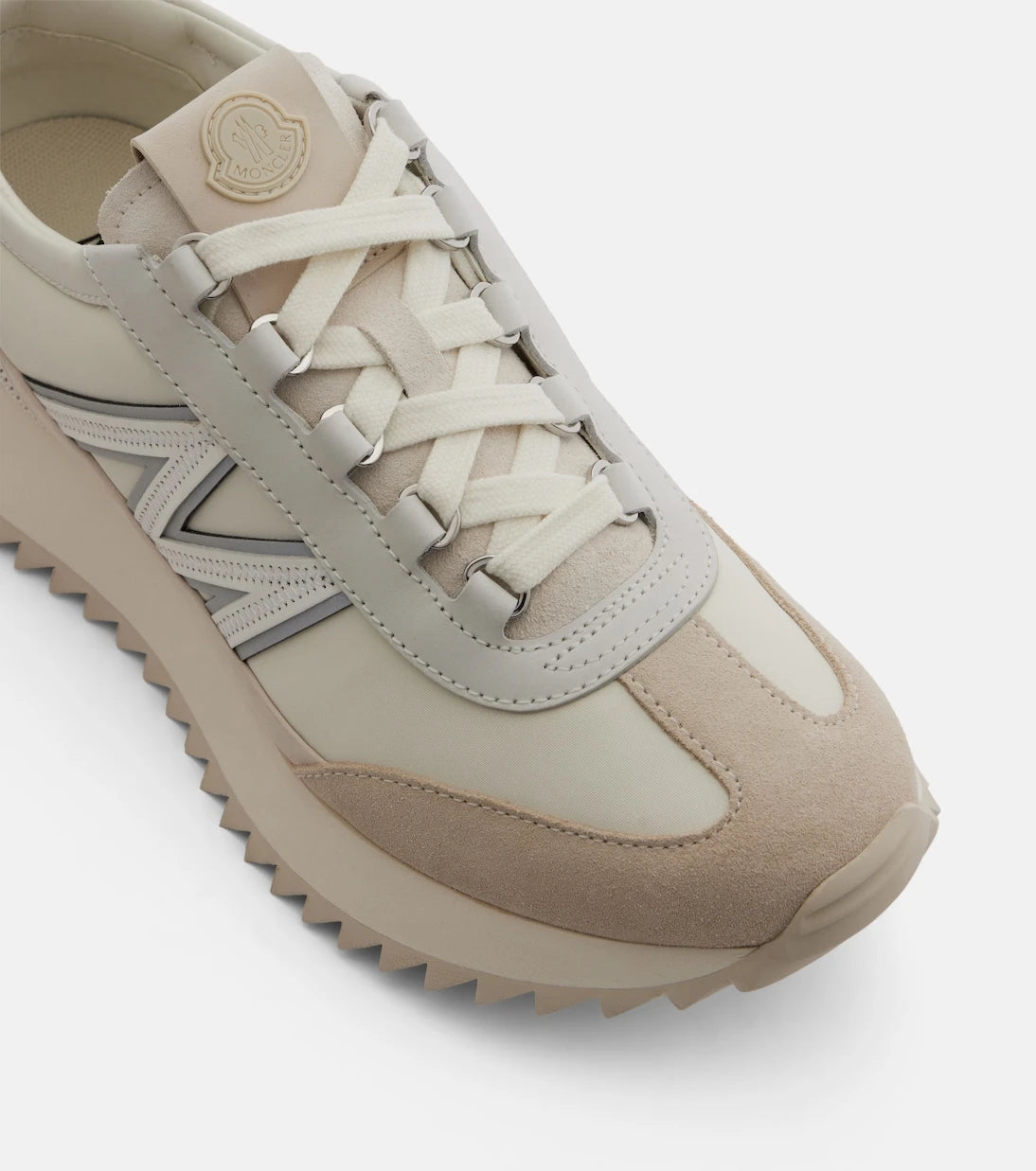 Moncler - Pacey2 suede-trimmed sneakers