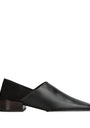 Alaïa Leather Square-Toe Loafers 20