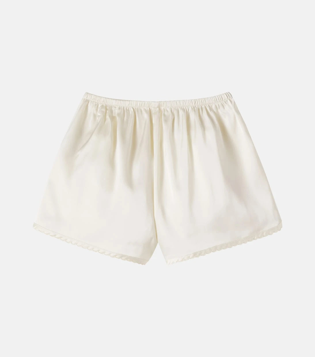 Konges Sløjd - Sheeny embroidered scalloped shorts