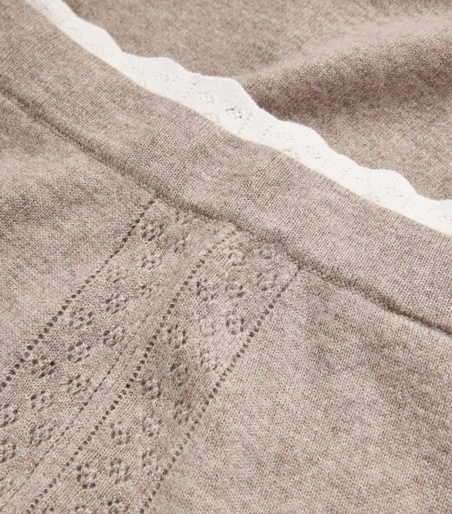 Sandro Paris Wool-Cashmere Midi Skirt