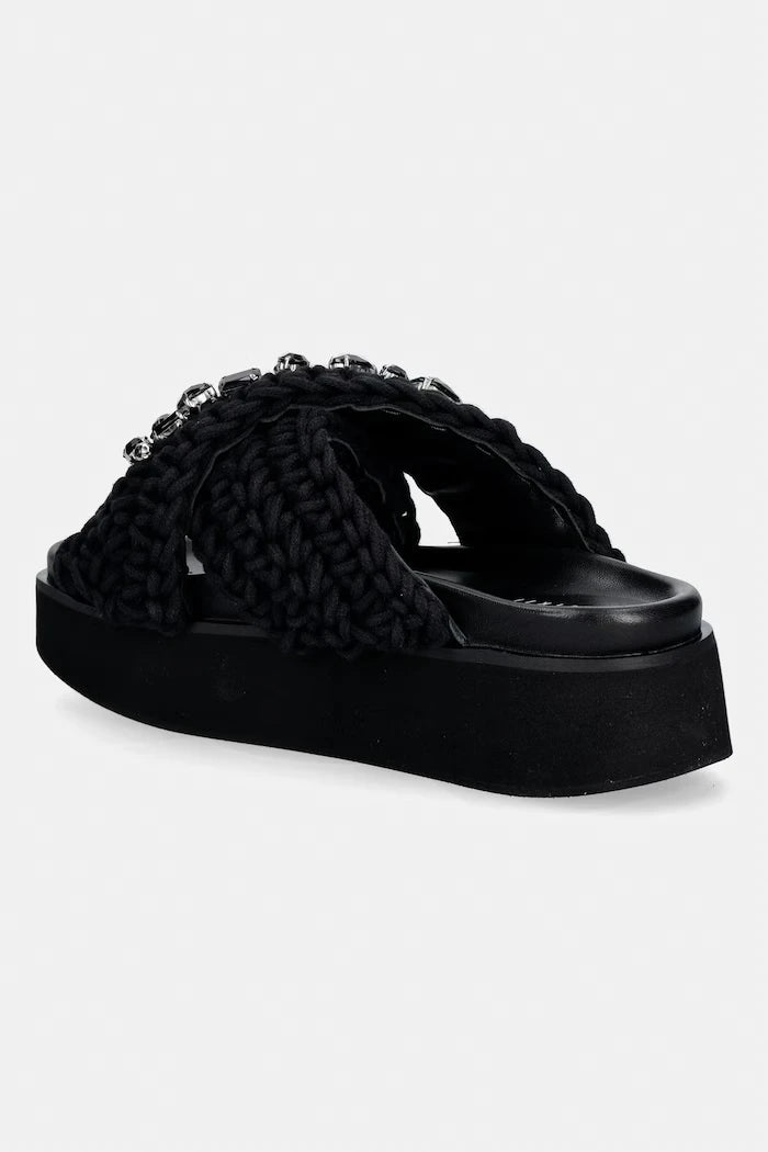 Inuikii Kadın Terlikleri Woven Stones Platform