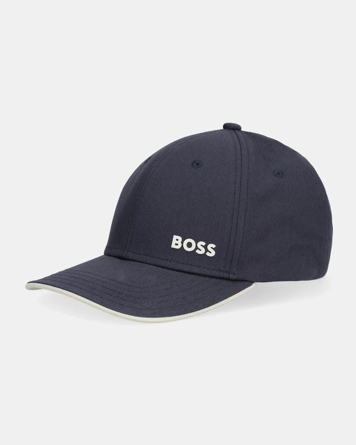 BOSS Green erkek pamuklu siperlikli şapka Cap-Bold
